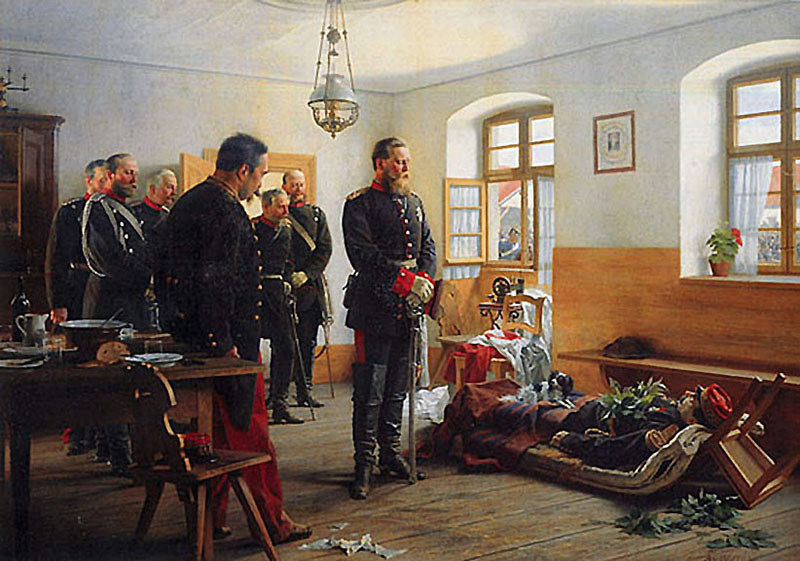 Fredrick Wilhelm and the Corpse of French General Abel Douay